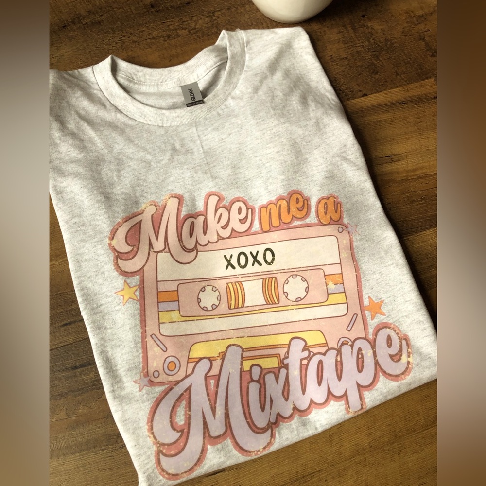 Women’s custom Make me a mixtape Valentine’s Day T-shirt